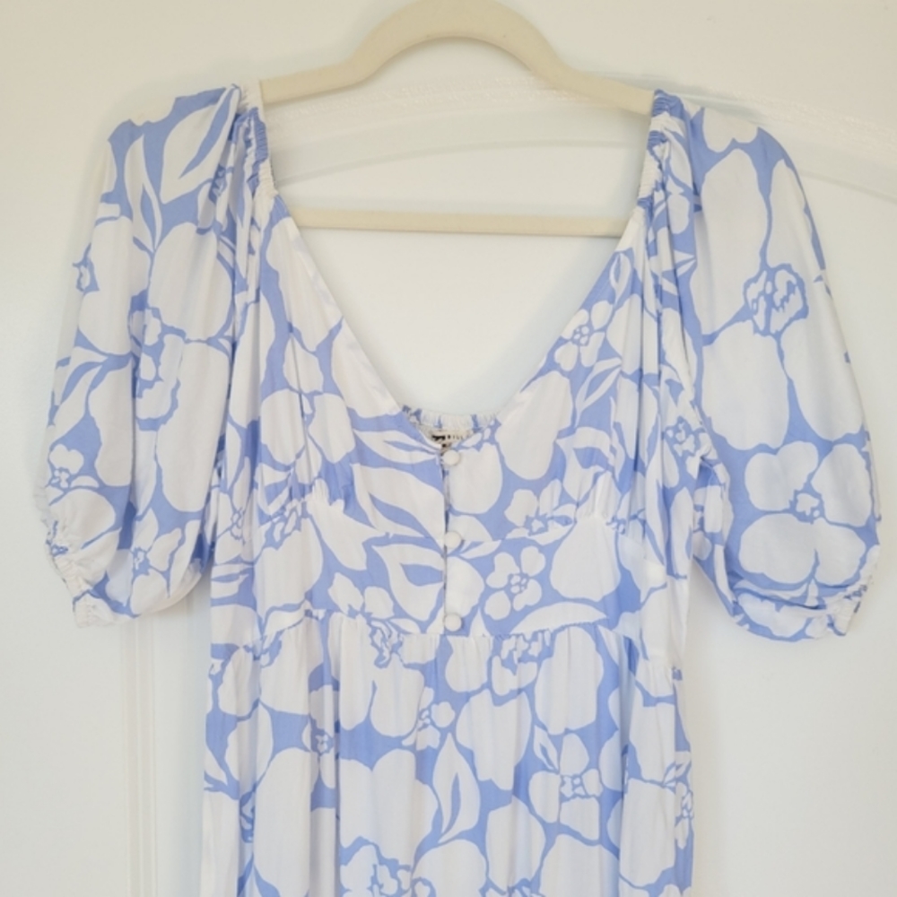 Billabong Blue Floral Maxi Dress